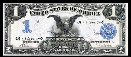 Custom Serial Number Banknote - 1 dollar 1899 Unique Birthday & Anniversary Gift