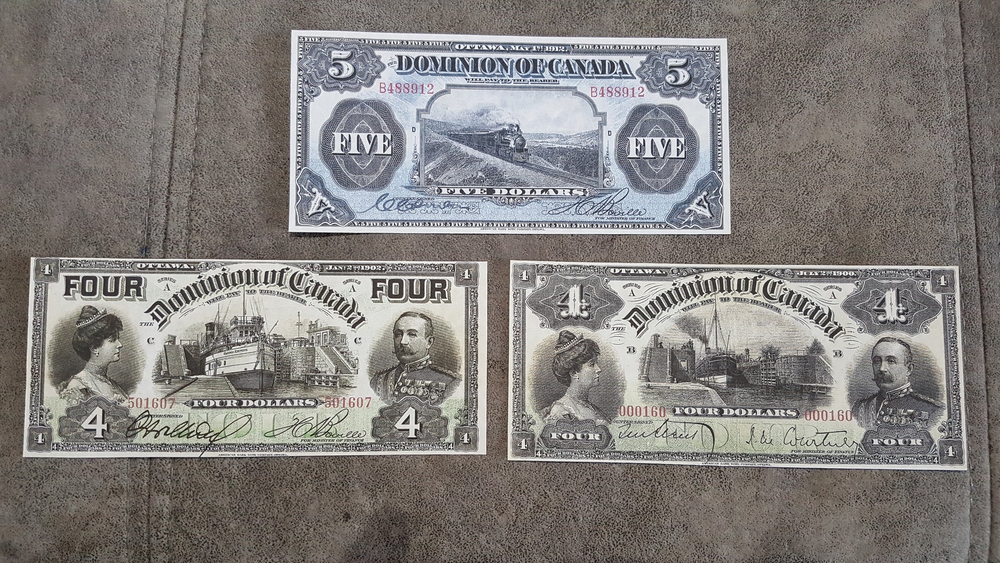 Dominion of Canada 4 Dollar 1902 Series Historical Treasury Numismatic Notes