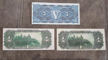 Dominion of Canada 4 Dollar 1902 Historical Banknotes Reverse Side