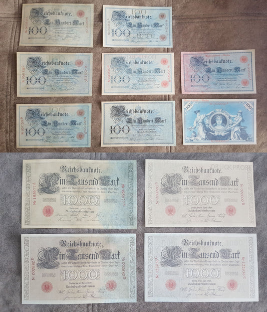 Nachdruck auf Papier mit W/M „The Rarest Editions“. Deutschland 100 Mark. KOSTENLOSER VERSAND!