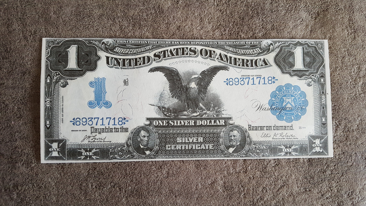 US 1 Dollar 1899 Silver Certificate Chief Black Hawk historical currency note front