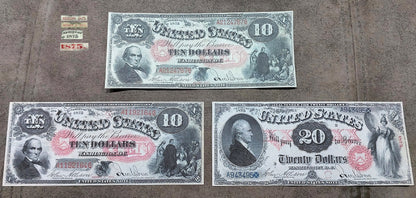 US 10 Dollar 1875 Series Legal Tender Webster historical banknote front